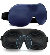 AMAZKER Sleep Mask Invisible Alar Deep Orbit 3D Eye Mask Ultra Lightweight & Comfortable Sleeping...