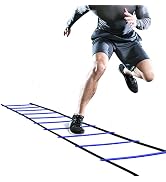 GHB Pro Agility Ladder Agility Training Ladder Speed 12 Rung 20ft with Carrying Bag
