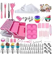 Cake Decorating Supplies, 337 Pcs Cake Decorating Kit with Usefule Storage Box, Cake Decorating T...