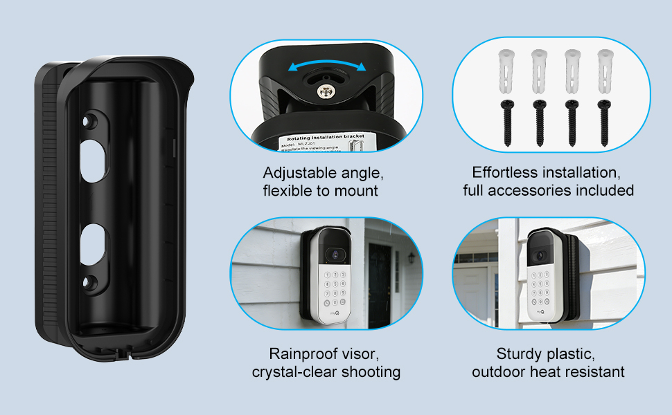Adjustable Swivel Mount for myQ Smart Garage Video Keypad