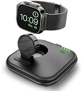 Portable for Apple Watch Charger 2000mAh - Foldable Magnetic Power Bank for Series 2-10/SE/Ultra1...