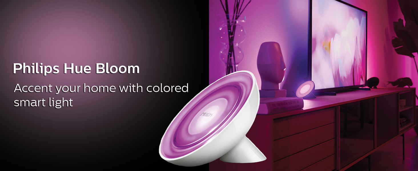 Philips Hue;Bloom;indoor;LED;Bluetooth;smart home;smart lighting;color;white ambience;accent light
