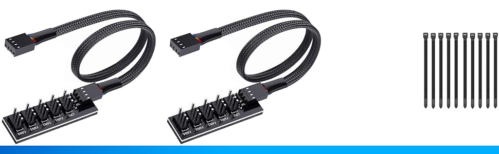 1 to 5 PWM fan hub 2 pack