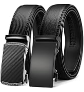 CHAOREN Leather Ratchet Belt Men 2 Pack - Customizable Fit, Effortless Style (35mm)
