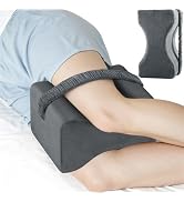 ComfyInLove Knee Pillow for Side Sleepers, Memory Foam Leg Pillow with Strap for Side Sleeping, S...