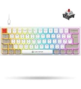 FELICON 60% Portable Mechanical Gaming Keyboard, 14 Chroma RGB Backlight, Dye-Sublimation Keycap,...