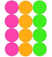 Tagaroom Sticker Dot Labels Color Coded (1 Inch Neon)