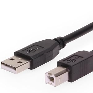 AB2FT-B USBGear 2ft. Black USB 2.0 A to B Device Cable