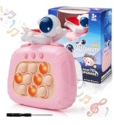 QANIUOS Fast Push Bubble Game, Handheld Fidget Light Up Toys for Kids Adult, Push Sensory Toys, S...