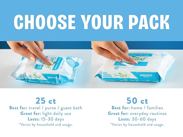 Simpleafbrands Unscented Choose your pack