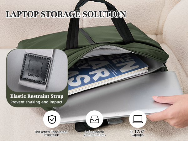 Timeet 17.3 Inch Laptop Bag for Men Women