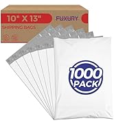 Fuxury 1000 Pack 10x13" Poly Mailers Bulk,Heavy Duty Shipping Bags for Clothes,Strong Adhesive Se...
