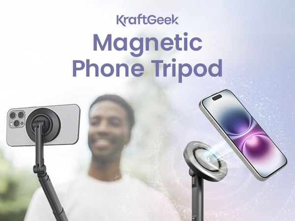 magnetic phone tripod stand for iPhone