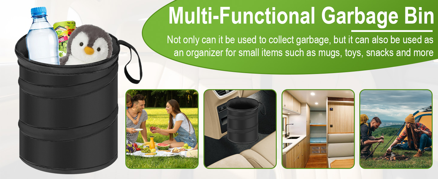 2 PCS Car Trash Can
