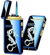 Electronic Lighter, USB Rechargeable Lighter, Smart Fingerprint Ignition Flameless Windproof Elec...