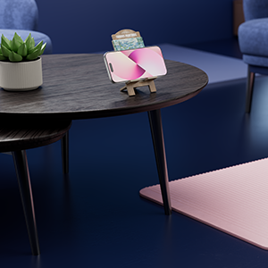 phone holder for the living room coffee table