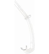 WSTOO Adults Diving Snorkel Breathing Tube Silicone Flexible Foldable Snorkel Anti-Drop for Freed...