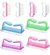 Ruetail 8 Pack Handle Grip Nail Brush, Fingernail Brush Hand Cleaning Tool Nail Cleaning Brush fo...