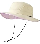 UVSAI UPF 50+ Foldable Sun Hat Patterned Under Brim Bucket Hats for Summer Hiking Fishing Beach S...