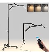 YOUKOYI Lash Light for Eyelash Tech, LED Half Moon Light with Wheels, Automatic Dimming, 2 in 1 E...