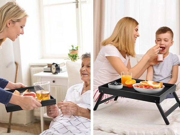 Black bed tray breakfast in bed tray bed trays for eating bed table bed table tray tv tray
