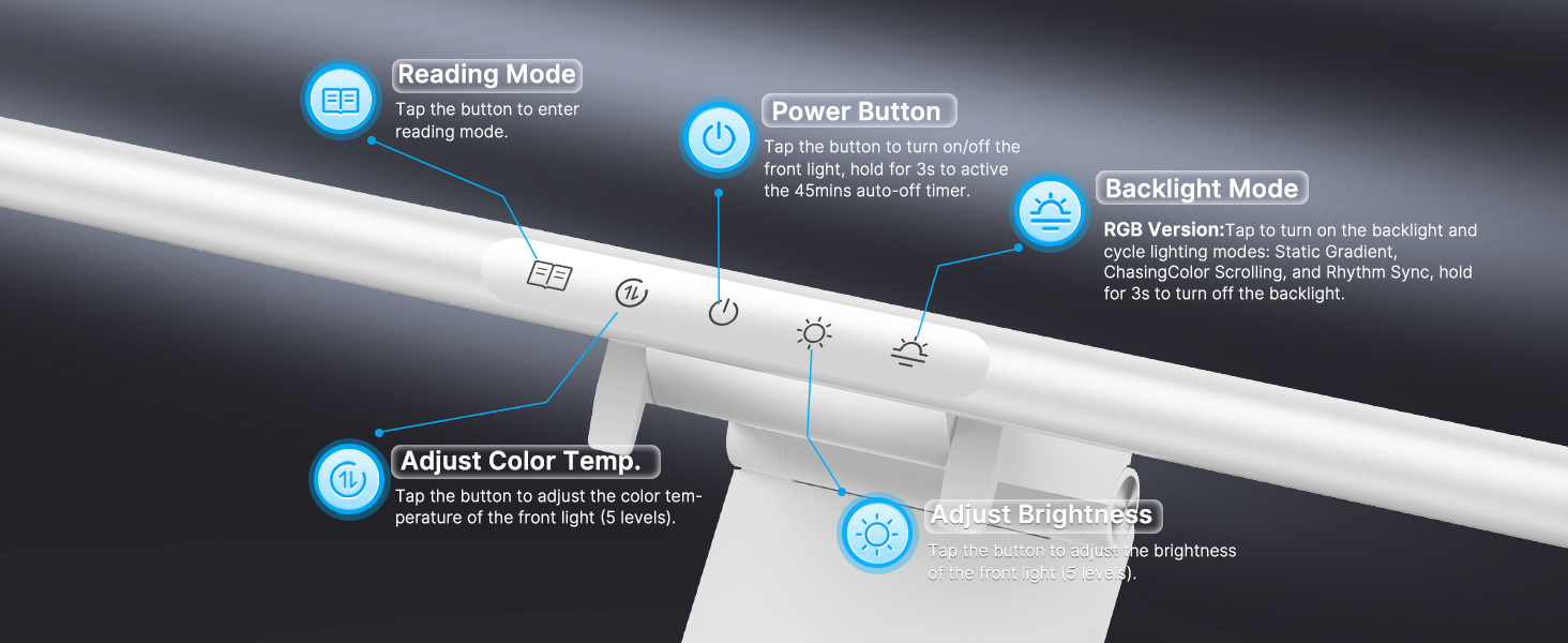 curved monitor light bar