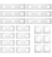 Lsnisni 20 Pack Shower Caddy Adhesive Replacement, Waterproof Shower Shelf Adhesive Strips, Stron...