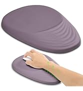 Hokafenle Ergonomic Mouse Pad Wrist Support with Stepped-Wedge Design, Wrist Rest Pain Relief Mou...