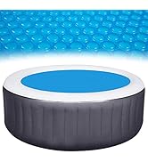 Spa and Hot Tub Cover - 7 FT Dia 16-mil Round Hot Tub Thermal Insulation Solar Blanket Bubble Cover