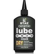 BTAS Dry Bike Chain Wax Lube 4 oz for Road,Mountain Bike,MTB & Bicycle Chain Lubricant Oil with C...