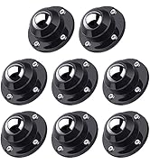 PlusRoc 8 Pack Self Adhesive Caster Wheels 1 Inch for Appliance Sliders Rollers, Load Capacity 28...