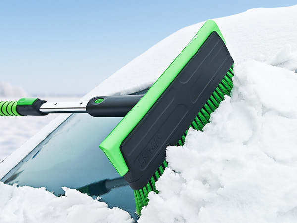 snow brush and ice scraper