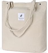 WantGor Large Corduroy Totes Bag Women's Casual Purses Work Handbags Big Capacity Shopping Bag
