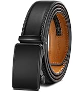KEMISANT Men Belt Ratchet Click Belt Genuine Leather Adjustable For Men Golf Dress Casual Jeans 1...
