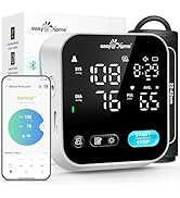 Blood Pressure Monitor for Home Use – Easy@Home Smart BP Machine with Free MyHeartPal App, Automa...