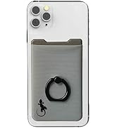 Phone Card Holder with Phone Ring, Gecko Ring Wallets Combine a Finger Grip, Phone Ring Stand & C...