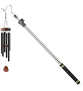 Pole for Wind Chimes, Telescopic Adjustable 36-63inch Length Can Hang The Wind Chimes at Differen...