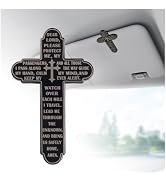 Prayer Cross for Car Visor Clip,Spiritual Sun Visor Clips for Cars as Blessing Safe Driving,Relig...