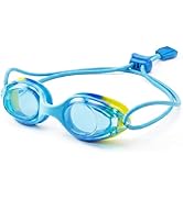 Aegend Swim Goggles for Toddler Kids 3-8 Comfort Fit Anti-Fog Pool Goggles with Bungee Strap for ...