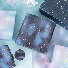 WRAPAHOLIC Galaxy Wrapping Paper Sheet