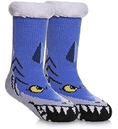 SDBING Kids Warm Slipper Socks Cozy Soft Thick Winter Indoor Christmas Socks for Boys Girls