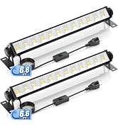 2 Pack LED Shop Lights, 40W 5400LM Plug in Garage Lights | 6.6FT Power Cord with ON/OFF Switch, 6...