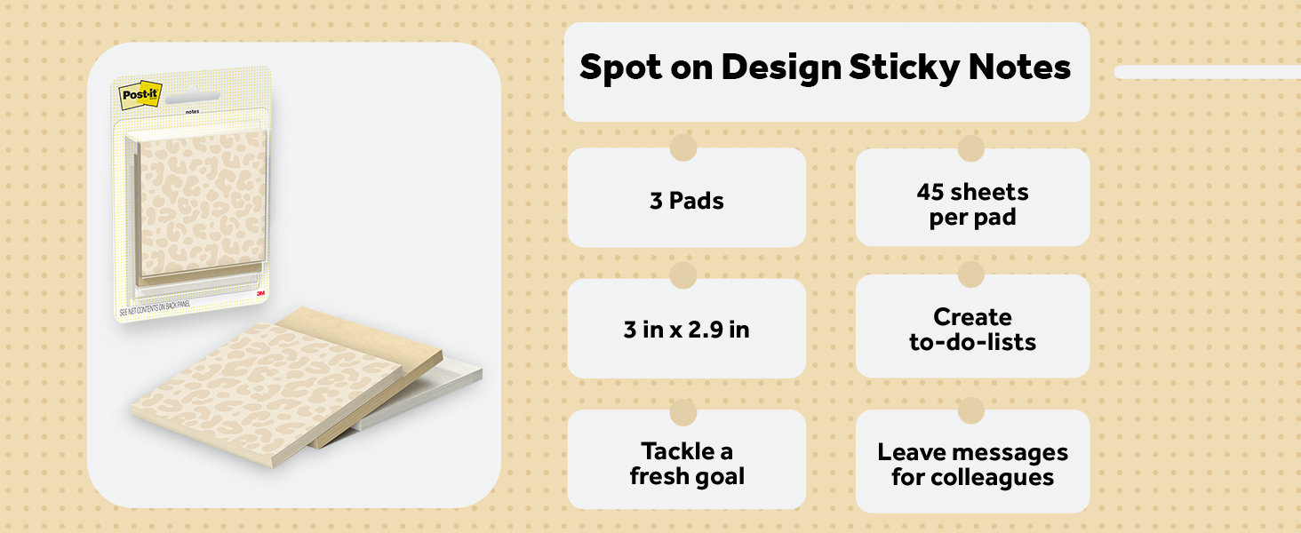 Spot on Design Sticky Notes