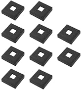 Antrader 1/2" Iron Baluster Shoes Stair Spindle Shoe,Satin Black,10Pcs | Not Easy to Fade,Rust or...