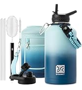 DYSANKY Insulated Water Bottle 64oz- Multiple Insulation Vacuum Sealed Thermos- Portable Sports H...