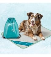 INSPECTOR TAIL Dog Cooling Mat, Indoor & Outdoor, Large Self Cooling Pad | No Freeze Needed, Brea...