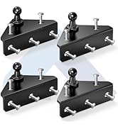 ARANA 10MM Ball Stud Mounting Bracket, 4PCS Universal Gas Strut Mounts for RV Door Lift Supports ...