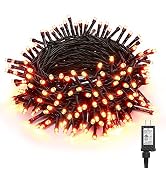 BrizLabs Halloween Orange Lights, 78.74ft 240 LED Orange String Lights, Outdoor Halloween Mini Li...