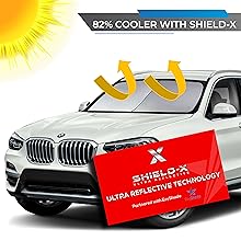 EzyShade with Shield-X Reflective Graphic (82% Cooler)