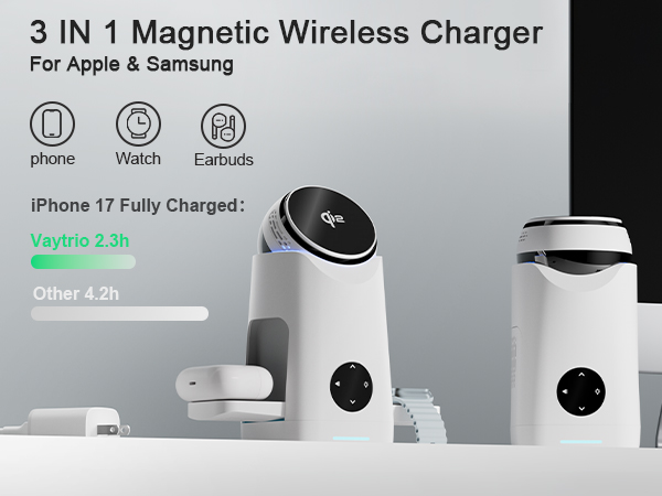 3 IN 1 Magnetic Wireless Charger
